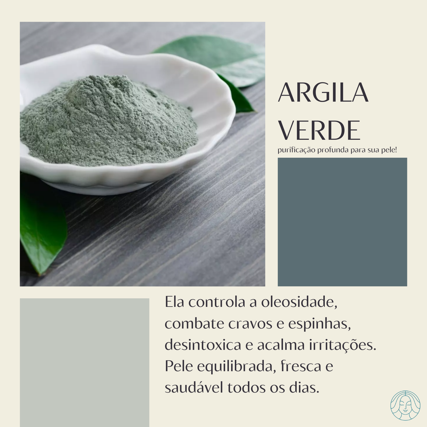 Argila Verde – Controle da Oleosidade e Detox